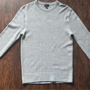 Todd Snyder - Light Weight Waffle LS Sweater in Silver in Medium